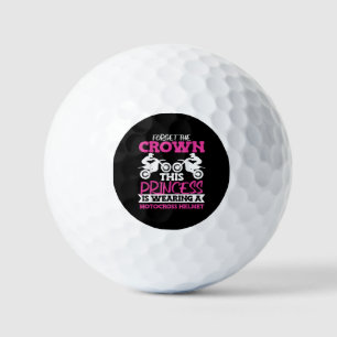 Motocross Dirt Bike Girl Golf Balls