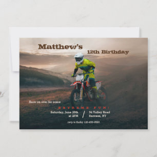 Motocross Dirt Bike  Invitation