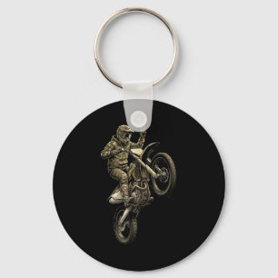 Motocross dirt bike racing camo offroad rider boys key ring