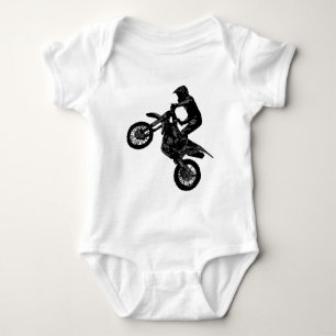 Motocross Dirt-Bike Rider Baby Bodysuit