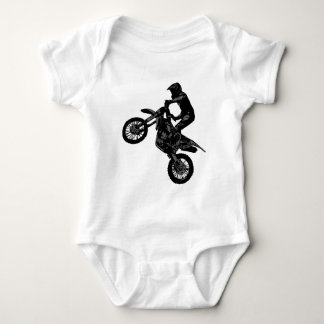 Motocross Dirt-Bike Rider Baby Bodysuit