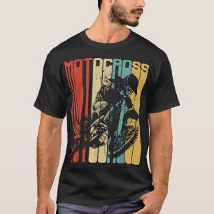 Motocross Dirt Bike Rider Retro Vintage Motorcycle T-Shirt