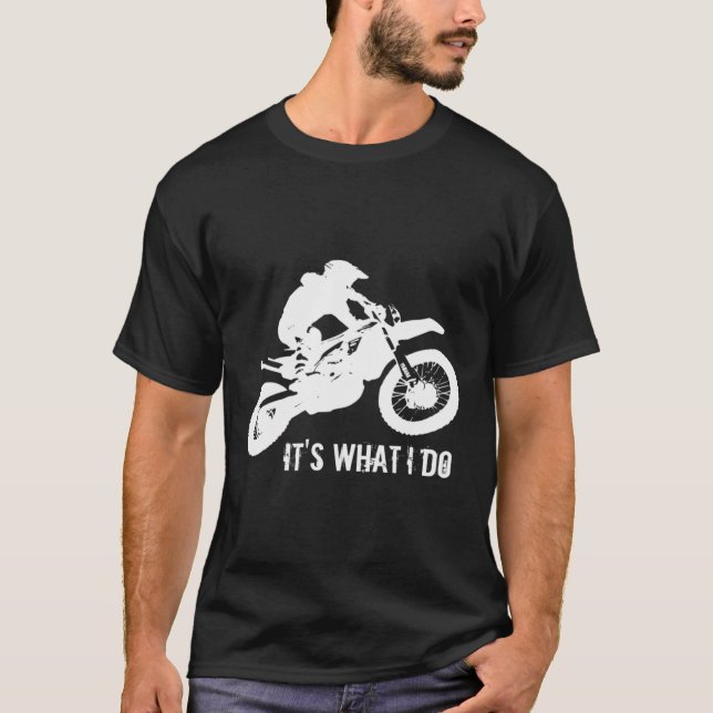 Motocross Dirtbike Hoodie T-Shirt (Front)