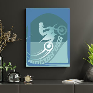 Motocross dirtbike moto-x wall decor