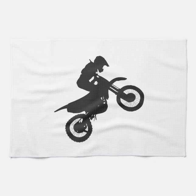 Motocross driver - Choose background color Tea Towel (Horizontal)