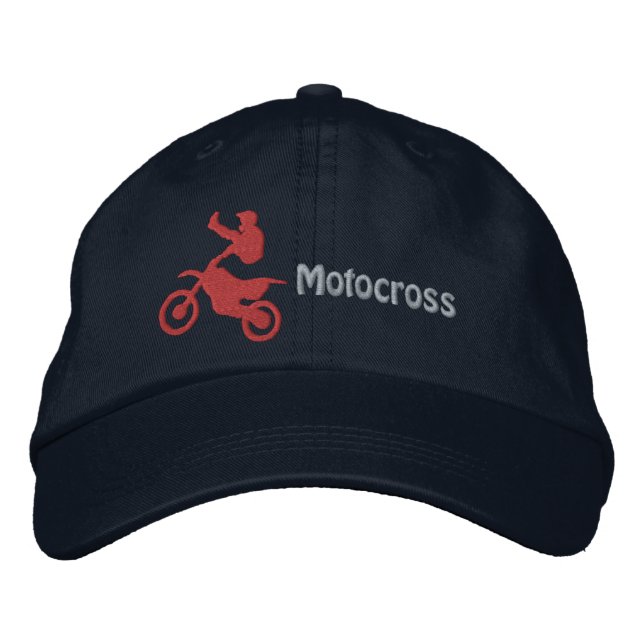 Motocross Embroidered Cap (Front)