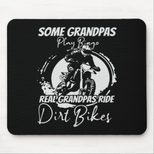 Motocross Enduro Biker Grandpa Racing Dirt Bike Ri Mouse Mat
