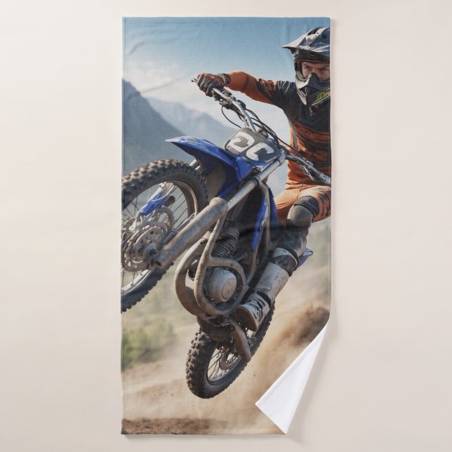 Motocross Energy!! Bath Towel Set (Bath Towel)