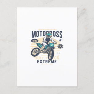 Motocross Extreme Dirt Track Postcard