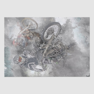Motocross Extreme Sport Tissue Paper