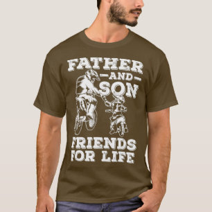 Motocross Father and Son Bike Motorcycle Son Dad T-Shirt