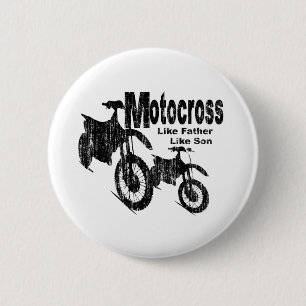 Motocross Father/Son 6 Cm Round Badge