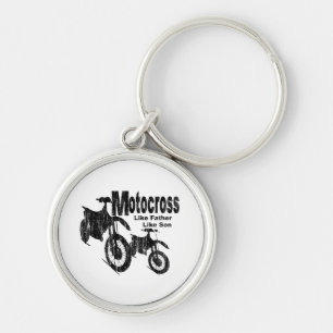 Motocross Father/Son Key Ring