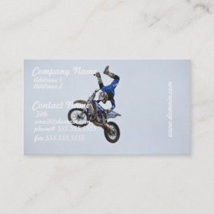 Motocross Flying High Business Card