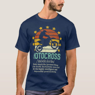 Motocross Funny Fake Definition Vintage Dirtbike T-Shirt
