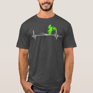 Motocross Heartbeat Enduro Bike Motorcycle Dirt T-Shirt