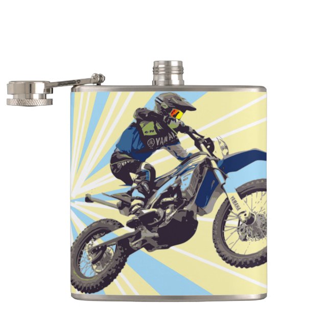 Motocross Hip Flask (Opened)