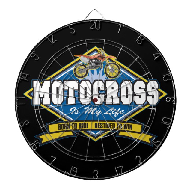Motocross is My Life Dartboard (Front)