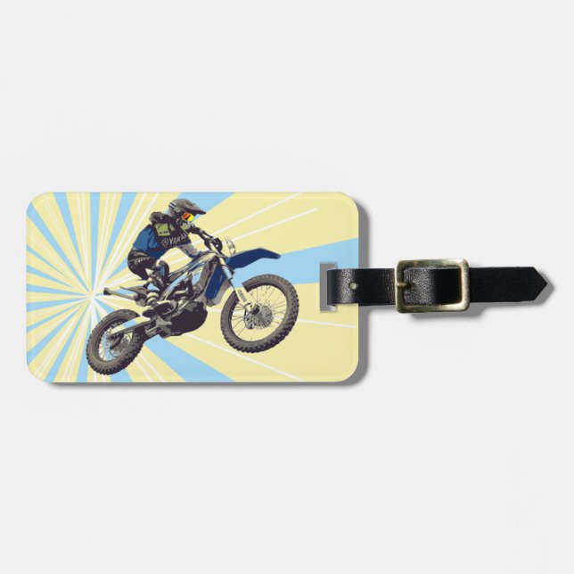 Motocross Luggage Tag (Front Horizontal)