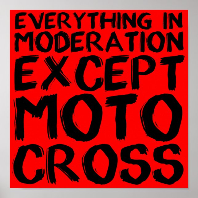 Motocross Moderation Poster (Front)