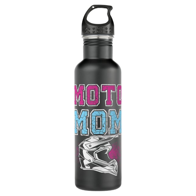 Motocross Moto Mum MX Dirtbike 710 Ml Water Bottle (Front)