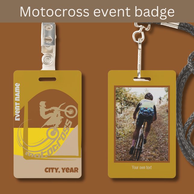 Motocross moto-x mx club event participation ID badge (Creator Uploaded)