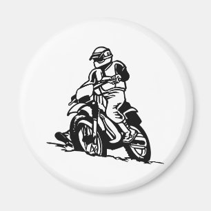 Motocross Motorcycle Magnet