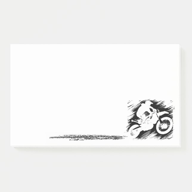 Motocross Motorcycle Racing Bike Cycle Post-it Notes (Front)