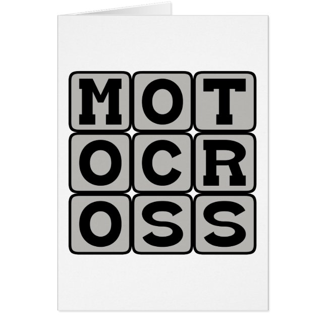 Motocross, Motorcycle Sport (Front)
