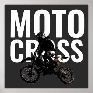 Motocross Motorcycle Sport Pop Art Poster