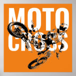 Motocross Motorcycle Sport Pop Art Poster<br><div class="desc">Motocross Pop Art Image</div>