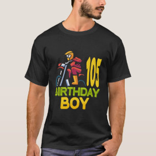 Motocross Mx 105Th Birthday Party Dirt Bike 101 Ye T-Shirt