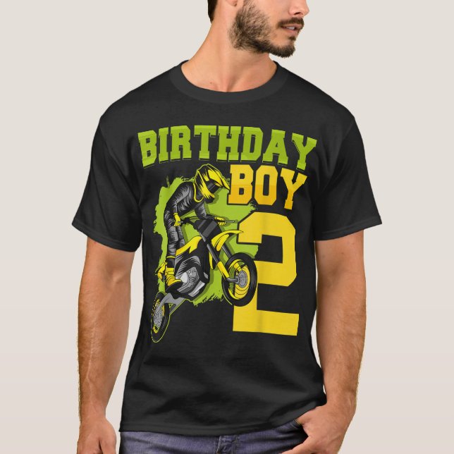 Motocross MX 2nd Gift 2 Year Old Dirt Bike Birthda T-Shirt (Front)