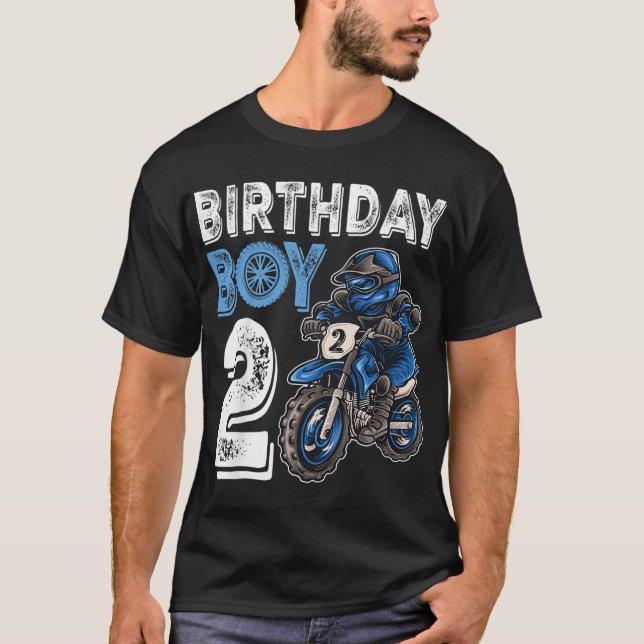 Motocross MX 2nd Gift 2 Year Old Dirt Bike Birthda T-Shirt (Front)