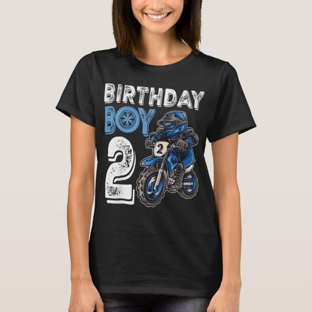 Motocross MX 2nd Gift 2 Year Old Dirt Bike Birthda T-Shirt (Front)