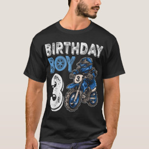 Motocross MX 3rd Gift 3 Year Old Dirt Bike Birthda T-Shirt
