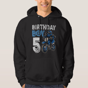 Motocross MX 5th Gift 5 Year Old Dirt Bike Birthda Hoodie