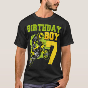 Motocross MX 7th Gift 7 Year Old Dirt Bike Birthda T-Shirt