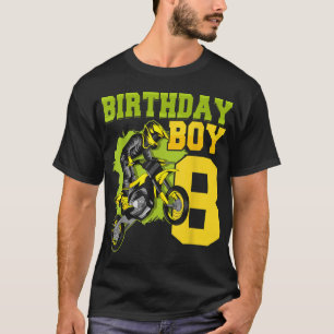 Motocross MX 8th Gift 8 Year Old Dirt Bike Birthda T-Shirt