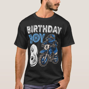Motocross MX 8th Gift 8 Year Old Dirt Bike Birthda T-Shirt
