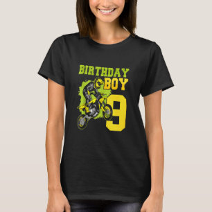 Motocross Mx 9th 9 Year Old Dirt Bike Birthday Pa T-Shirt