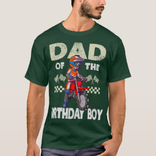 Motocross MX Dad Birthday Boy MX Family Dirt T-Shirt