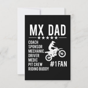 Motocross MX Dad Card