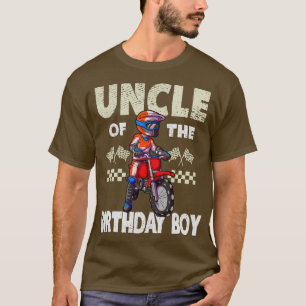 Motocross MX Uncle Birthday Boy MX Family Dirt Bik T-Shirt