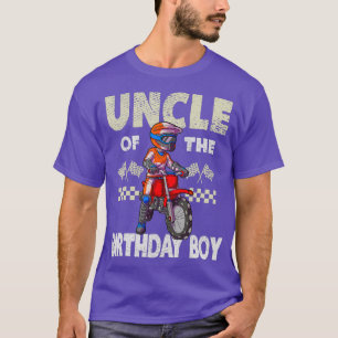 Motocross MX Uncle Birthday Boy MX Family Dirt T-Shirt