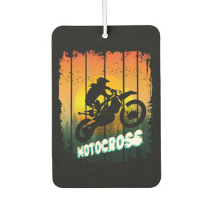 Motocross nature riding motorcycle sports rider car air freshener