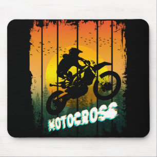 Motocross nature riding motorcycle sports rider mouse mat