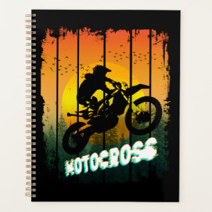 Motocross nature riding motorcycle sports rider planner