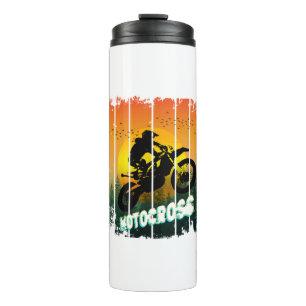 Motocross nature riding motorcycle sports rider thermal tumbler