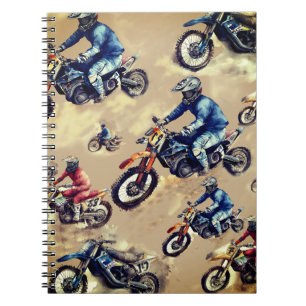 Motocross off-road art notebook